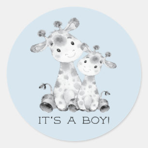 Niedliche Giraffe Es ist ein Boy-Gefallen Sticker