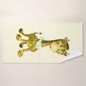 Niedliche Giraffe Funny Bath Handtuch Badehandtuch (Badehandtuch)