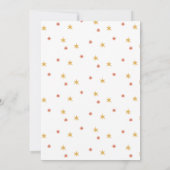 Niedliche Giraffe. Funny Zoo Safari Baby Dusche Einladung (Rückseite)