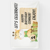 Niedliche Giraffe für Kleinkinder Banner (Vertikal)