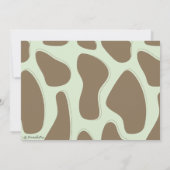 Niedliche Giraffe für Kleinkinder Dankeskarte (Rückseite)