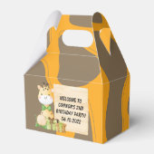Niedliche Giraffe für Kleinkinder Gefälligkeitsbox Geschenkschachtel (Rückseite)