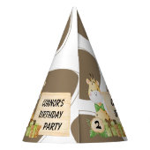 Niedliche Giraffe für Kleinkinder Partyhütchen (Rückseite)