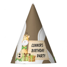 Niedliche Giraffe für Kleinkinder Partyhütchen