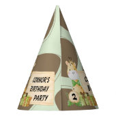 Niedliche Giraffe für Kleinkinder Partyhütchen (Rückseite)