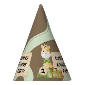 Niedliche Giraffe für Kleinkinder Partyhütchen (Rechts)