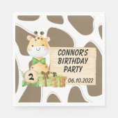 Niedliche Giraffe für Kleinkinder Serviette (Vorderseite)