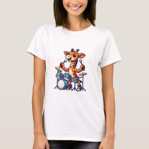 Niedliche Giraffe für Trommler-Giraffen T-Shirt