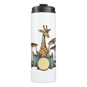 Niedliche Giraffe für Trommler-Giraffen Thermosbecher