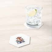 Niedliche Giraffe für Trommler-Giraffen Untersetzer (Vor Ort)