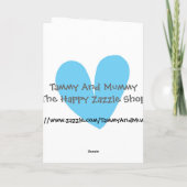 Niedliche Giraffe Geburtskarte Karte (Rückseite)