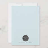 Niedliche Giraffe Geburtstagsfeier Einladung (Rückseite)