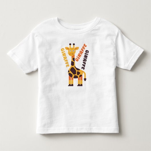 Niedliche Giraffe, Geburtstagsgeschenk Kleinkind T-shirt (Vorderseite)