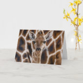 niedliche Giraffe Geburtstagskarte Karte (Gelbe Blume)