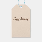 Niedliche Giraffe Geschenkanhänger (Rückseite)