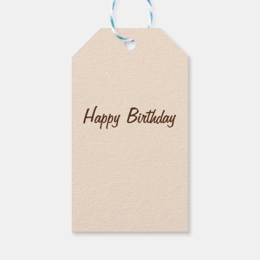 Niedliche Giraffe Geschenkanhänger (Rückseite)