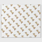 NIEDLICHE GIRAFFE GESCHENKPAPIER (Flach)