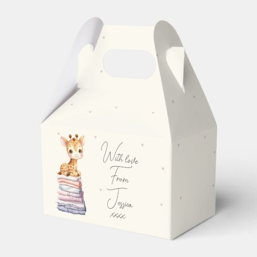 Niedliche Giraffe Geschenkschachtel (Rückseite)