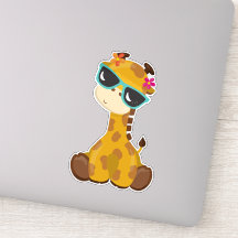 Niedliche Giraffe, Giraffe mit Sonnenbrille, Süße
