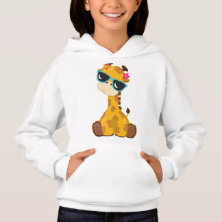 Niedliche Giraffe, Giraffe mit Sonnenbrille, Süße  Hoodie