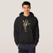Niedliche Giraffe Glückwunsch Autismus Tag Bewusst Hoodie (Vorne ganz)