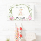 Niedliche Giraffe Gold Foil Glitzer Girl Dusche Banner (Insitu)