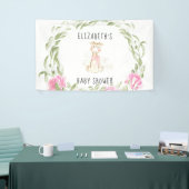 Niedliche Giraffe Gold Foil Glitzer Girl Dusche Banner (Messeveranstaltung)