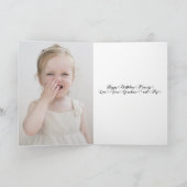 Niedliche Giraffe Großtochter 5. Geburtstagskarte Karte (Innenseite)