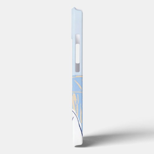 Niedliche Giraffe hellblauer Pop Kunst Case-Mate iPhone Hülle (Rückseite / Links)