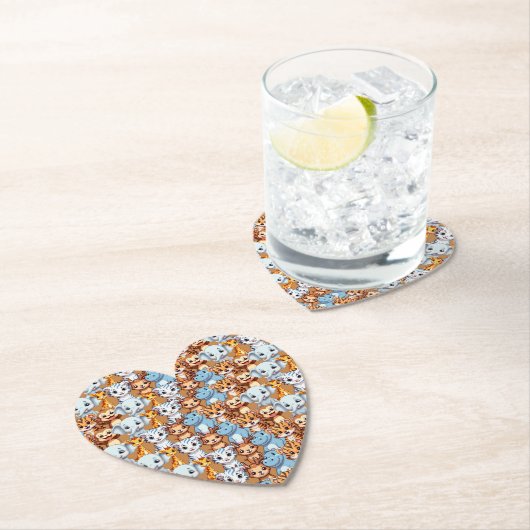 Niedliche Giraffe-Hippie-Jungelsafari Muster Untersetzer (Vor Ort)