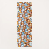 Niedliche Giraffe-Hippie-Jungelsafari Muster Yogamatte (Vorderseite)