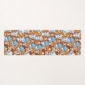 Niedliche Giraffe-Hippie-Jungelsafari Muster Yogamatte (Vorderseite (Horizontal))