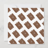 Niedliche Giraffe Illustration Kinderdusche Einlad Einladung (Rückseite)