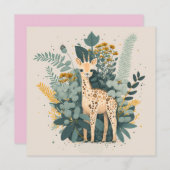 Niedliche Giraffe im Garten (Vorne/Hinten)