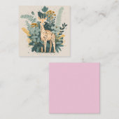 Niedliche Giraffe im Garten Begleitkarte (Vorne/Hinten)