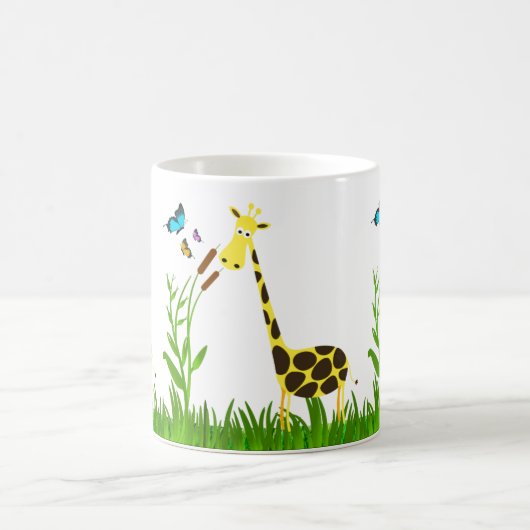 Niedliche Giraffe in der Tasse Garden (Mittel)