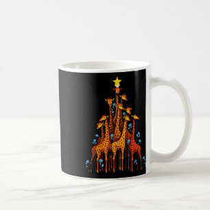 Niedliche Giraffe in Weihnachtsbaum-Hut-Giraffe Kaffeetasse
