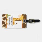 Niedliche Giraffe - individualisierbare Gepäckmark Gepäckanhänger (Vorderseite horizontal)