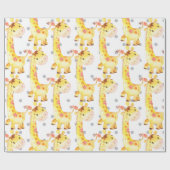 Niedliche Giraffe Jungle Kinderzimmer Baby New Geb Geschenkpapier (Flach)