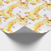 Niedliche Giraffe Jungle Kinderzimmer Baby New Geb Geschenkpapier (Ecke)
