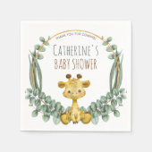 Niedliche Giraffe Jungle Safari Babydusche Napkins Serviette (Vorderseite)