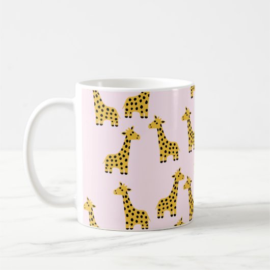 Niedliche Giraffe Kaffee-Tasse Kaffeetasse (Links)