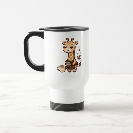 Niedliche Giraffe Kaffeetasse Reise (Links)