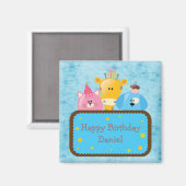 Niedliche Giraffe Katze & Hund Personalisierter Gl Magnet (Vorderseite/Rückseite)
