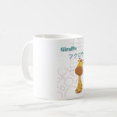 Niedliche Giraffe-Kawaii-Sammlung Kaffeetasse (Vorderseite Links)