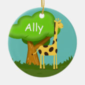 Niedliche Giraffe Keramikornament (Vorne)