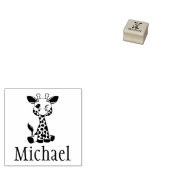 Niedliche Giraffe Kid-Unterschrift Gummistempel (Stempel)