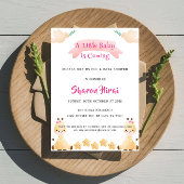 Niedliche Giraffe Kinderdusche Einladung