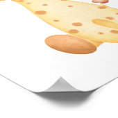 Niedliche Giraffe Kinderzimmer Poster Kinder Zimme (Ecke)