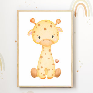 Niedliche Giraffe Kinderzimmer Poster Kinder Zimme